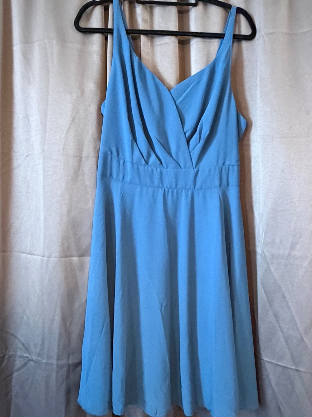 Blue V-Neck A-Line Women's Dress - NWOT